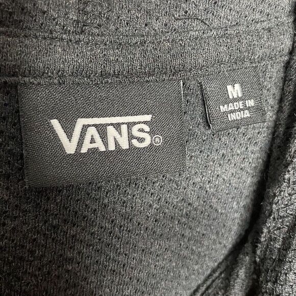 VANS Hoodie Men Medium Lightweight Sweatshirt NEW Charcoal Black Pullover - Picture 11 of 13